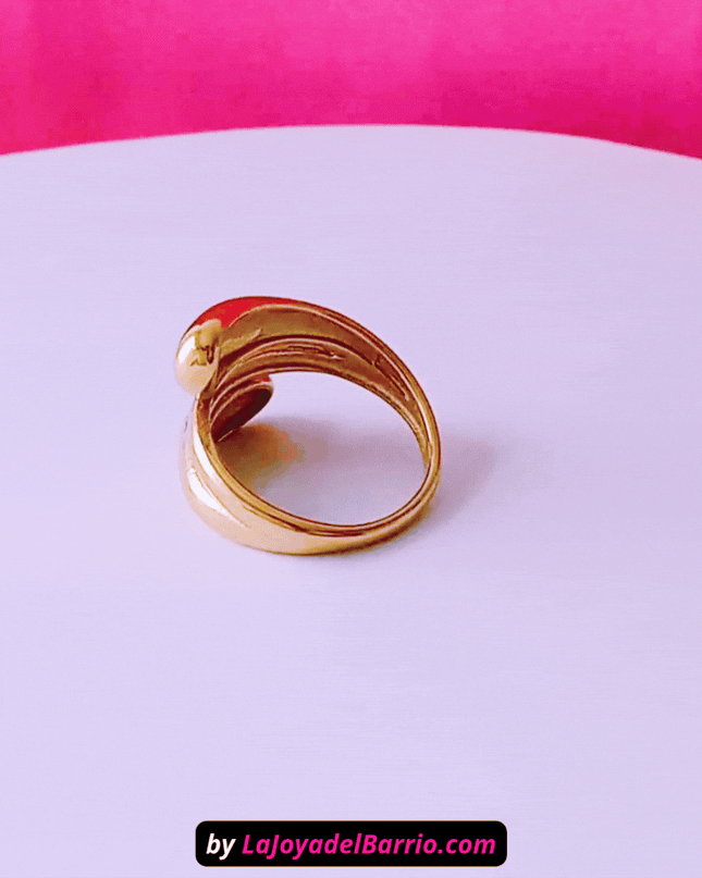 Anillo ENROLLADO Moderno Dorado