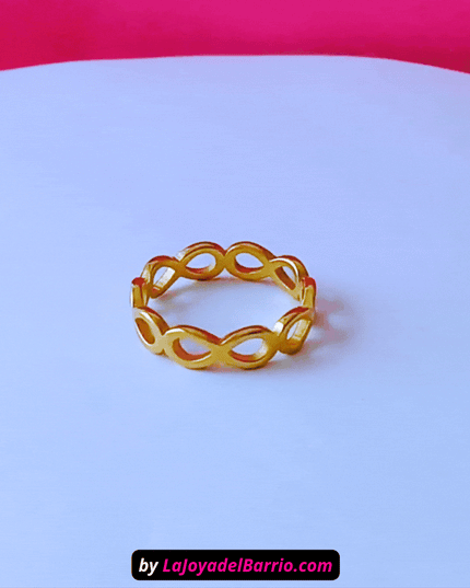 Anillo INFINITO Eterno Dorado