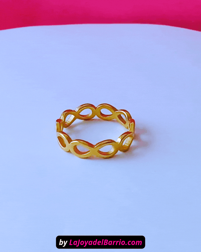Anillo INFINITO Eterno Dorado