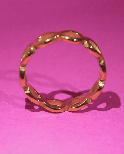 Anillo INFINITO Eterno Dorado
