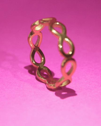 Anillo INFINITO Eterno Dorado