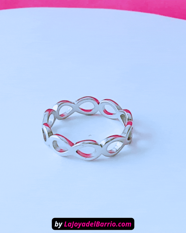 Anillo INFINITO Eterno Plateado