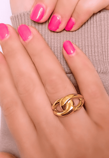 Anillo LAZO Elegante Dorado