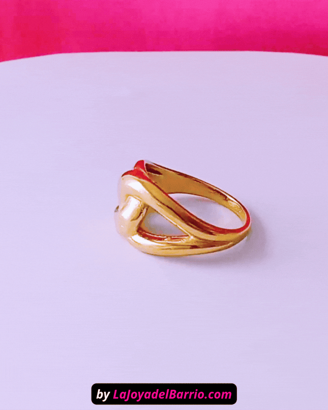 Anillo LAZO Elegante Dorado