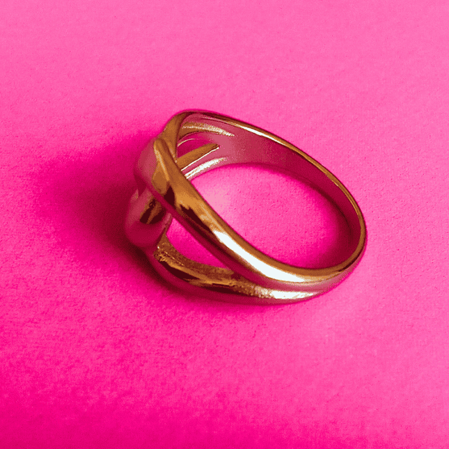 Anillo LAZO Elegante Dorado