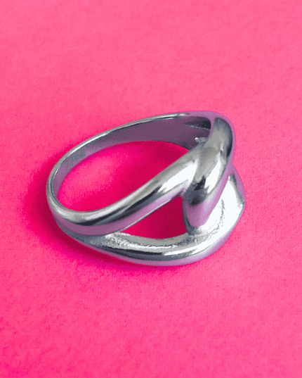 Anillo LAZO Elegante Plateado