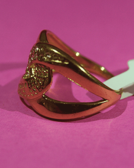 Anillo LAZO RADIANTE con Circonitas Dorado
