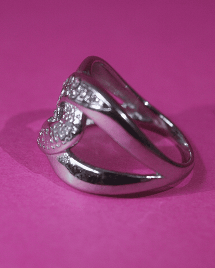Anillo LAZO RADIANTE con Circonitas Plateado