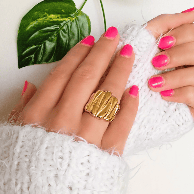 Anillo ONDAS Dorado
