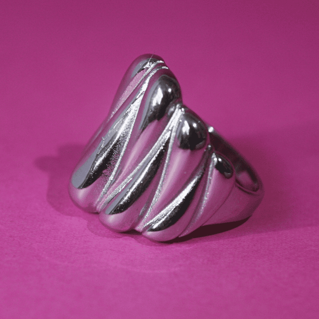 Anillo ONDAS Plateado