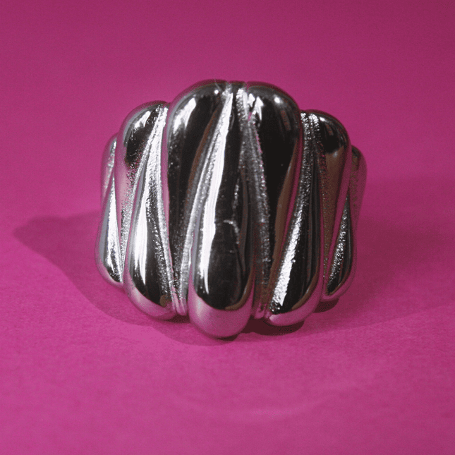 Anillo ONDAS Plateado