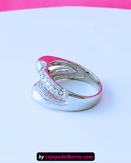 Anillo SERPIENTE con Circonitas Plateado