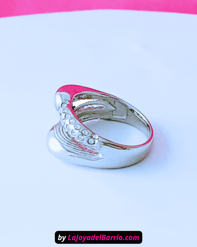 Anillo SERPIENTE con Circonitas Plateado