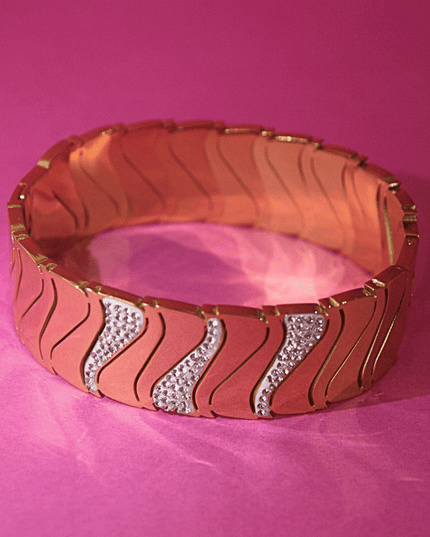 Brazalete DESTELLOS BRILLANTES con Circonitas Dorado