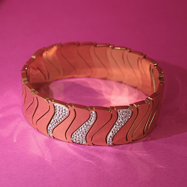 Brazalete DESTELLOS BRILLANTES con Circonitas Dorado