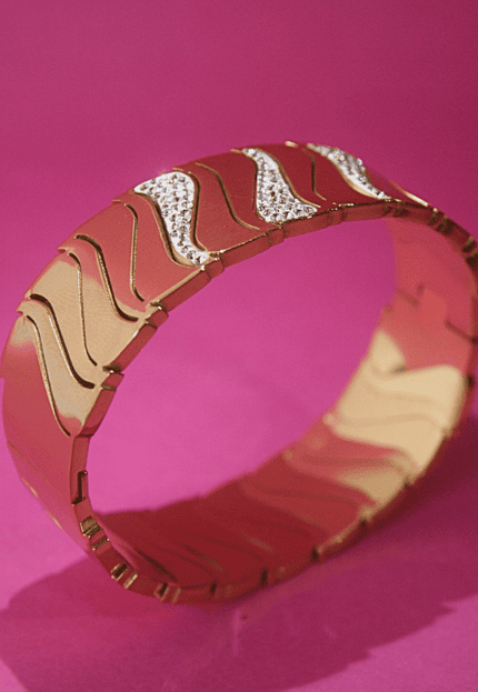 Brazalete DESTELLOS BRILLANTES con Circonitas Dorado