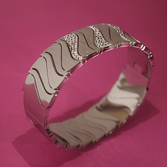 Brazalete DESTELLOS BRILLANTES con Circonitas Plateado