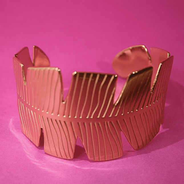 Brazalete HOJA ELEGANTE Dorado