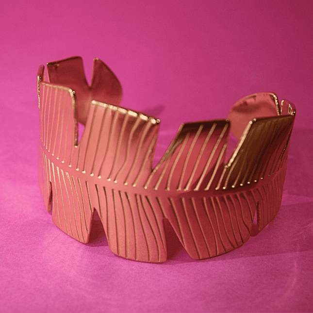Brazalete HOJA ELEGANTE Dorado