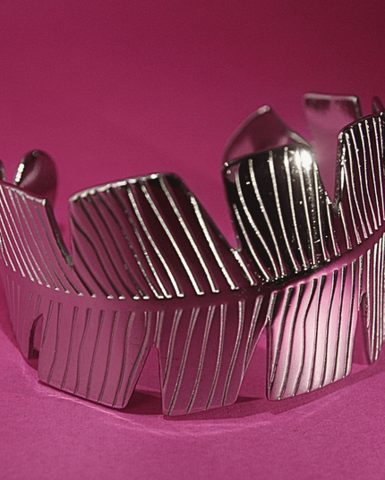 Brazalete HOJA ELEGANTE Plateado