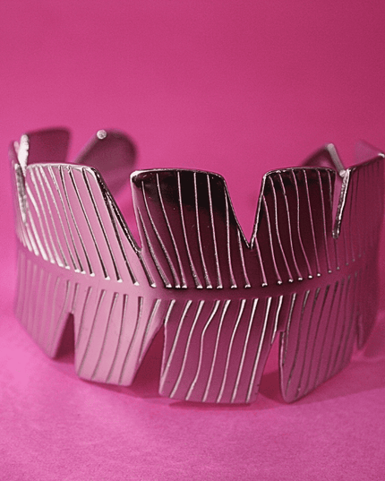 Brazalete HOJA ELEGANTE Plateado