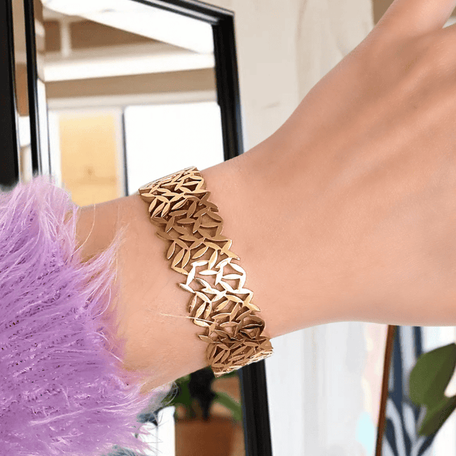 Brazalete NATURA Orgánico Dorado