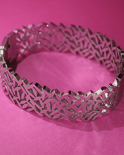 Brazalete NATURA Orgánico Plateado