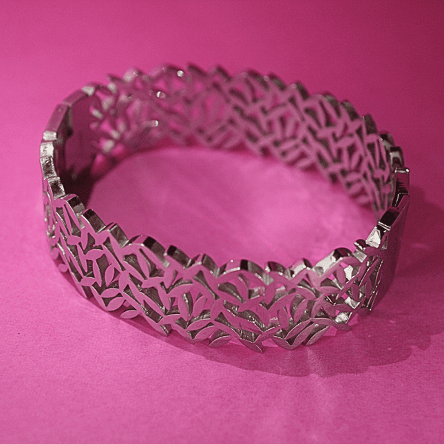 Brazalete NATURA Orgánico Plateado