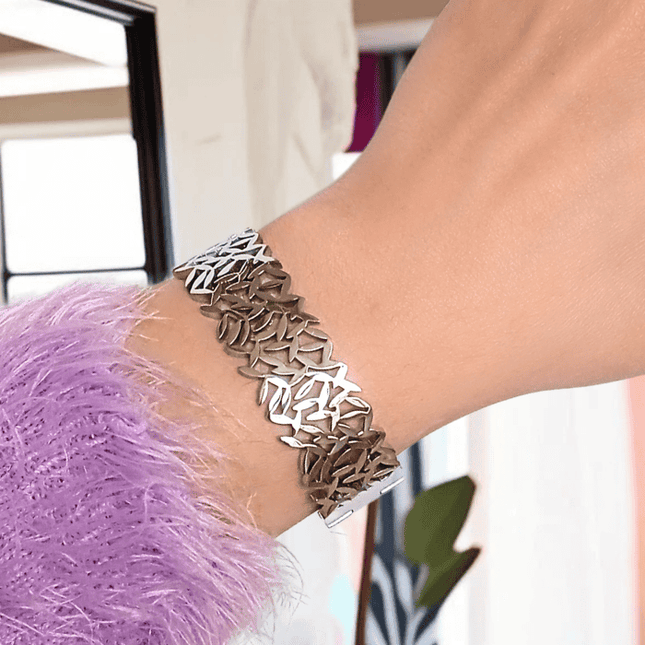 Brazalete NATURA Orgánico Plateado