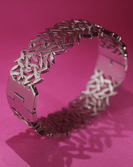 Brazalete NATURA Orgánico Plateado