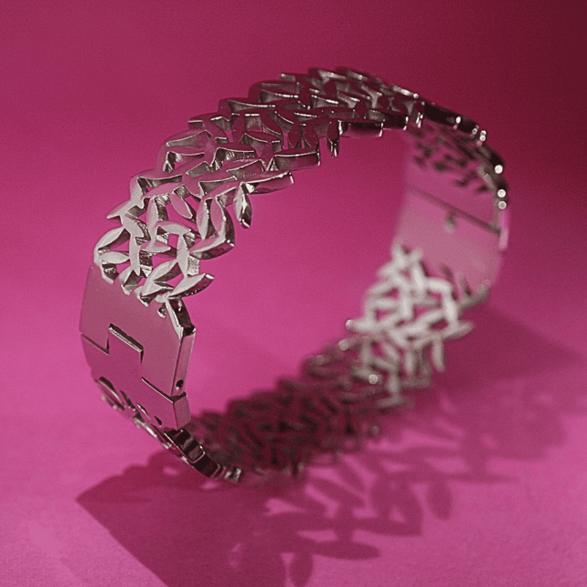Brazalete NATURA Orgánico Plateado
