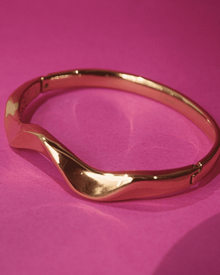 Brazalete ONDAS Dorado