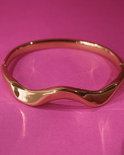 Brazalete ONDAS Dorado