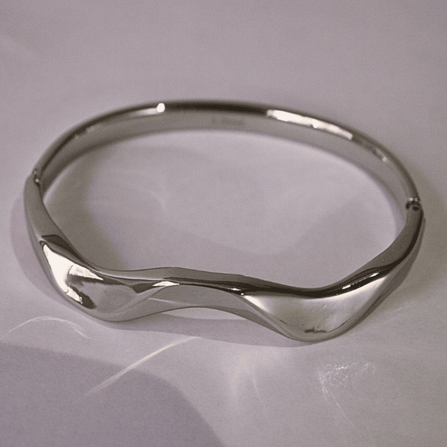 Brazalete ONDAS Plateado