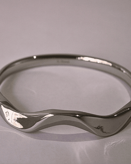 Brazalete ONDAS Plateado