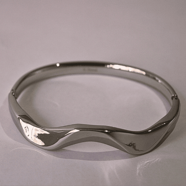 Brazalete ONDAS Plateado