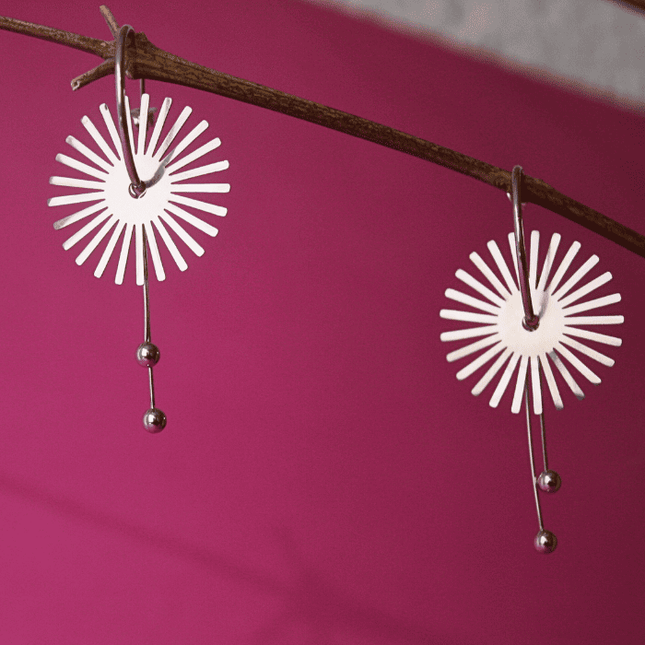 Pendientes SOL RADIANTE Plateado
