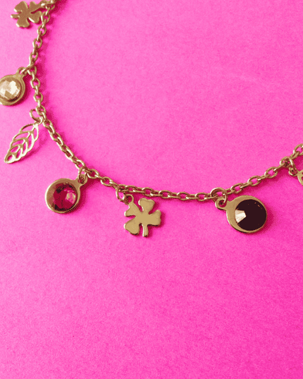 Pulsera TALISMÁN Amuleto de la Suerte Dorado