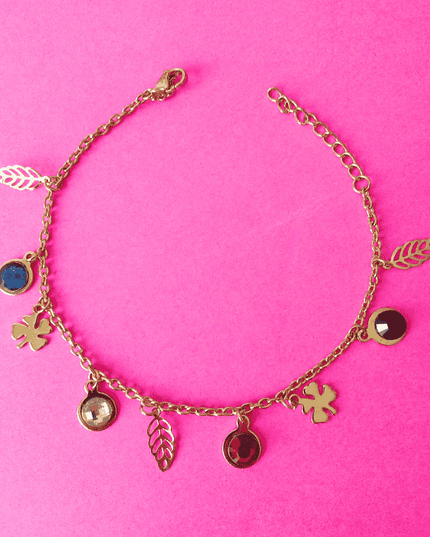 Pulsera TALISMÁN Amuleto de la Suerte Dorado