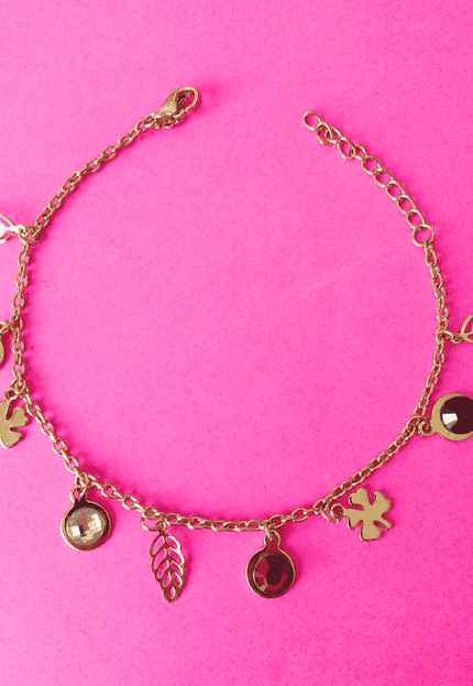Pulsera TALISMÁN Amuleto de la Suerte Dorado