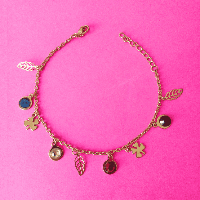 Pulsera TALISMÁN Amuleto de la Suerte Dorado