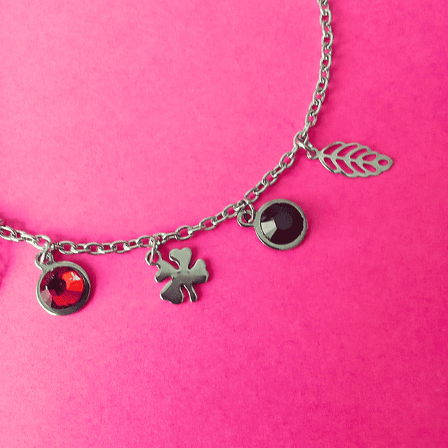 Pulsera TALISMÁN Amuleto de la Suerte Plateada