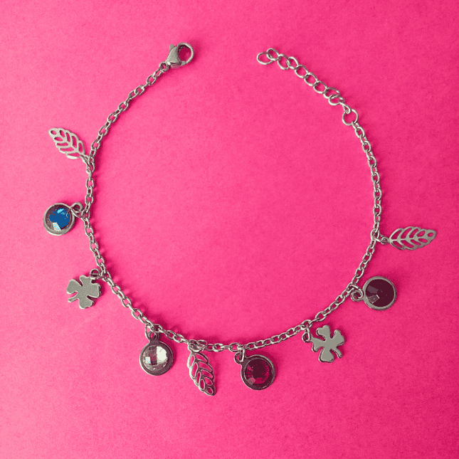 Pulsera TALISMÁN Amuleto de la Suerte Plateada